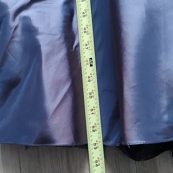 JS COLLECTIONS LONG BROWN SATIN FORMAL DRESS SIZE 10 - Picture 16 of 16